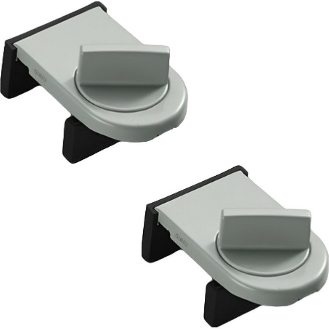 GUNU 다이얼 창문 안전 잠금장치, 그레이, 2개