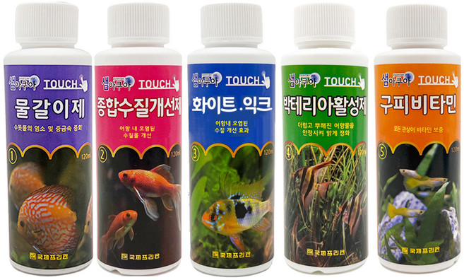 샘아쿠아 물갈이제 5종 세트, 1세트