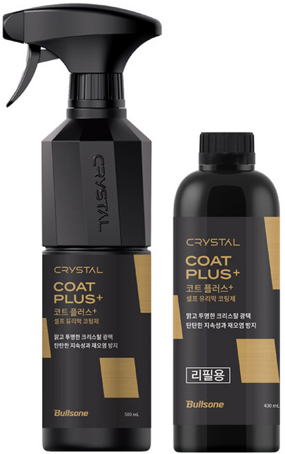 불스원 뉴 크리스탈 코트 플러스 광택제 500ml + 리필 400ml 세트, 800ml, 1세트