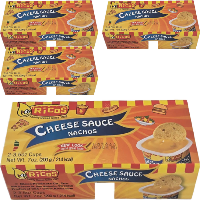 리코스 나쵸칩 치즈 소스, 100g, 8개
