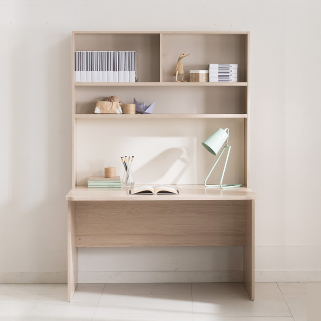 리바트 로넌 1200 책상세트 일반형 방문설치, 오크화이트