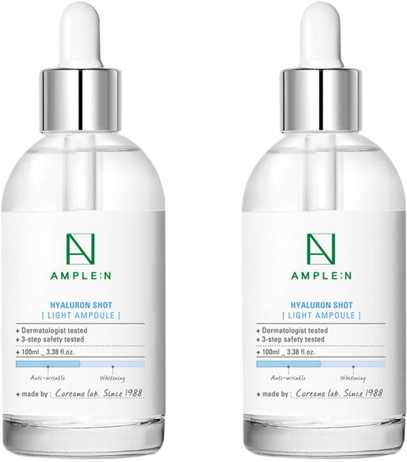 앰플엔 히알루론샷 라이트 앰플, 100ml, 2개
