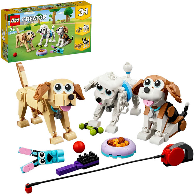 LEGO 創意百變三合一系列 31137, 可愛狗狗, 1盒