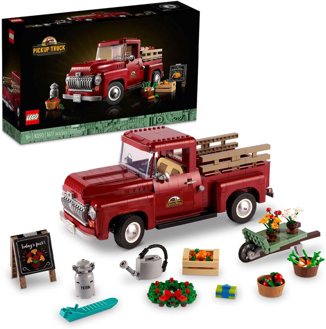 LEGO 樂高 10290 創意系列 皮卡車 Pickup Truck 18歲以上, 皮卡車 Pickup Truck 多色, 1盒