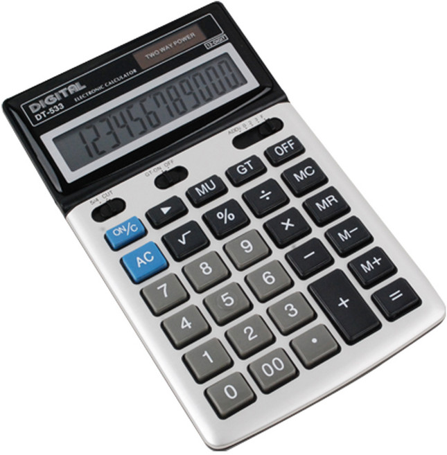디지털 탁상용 계산기 DT-533, 혼합색상, 1개