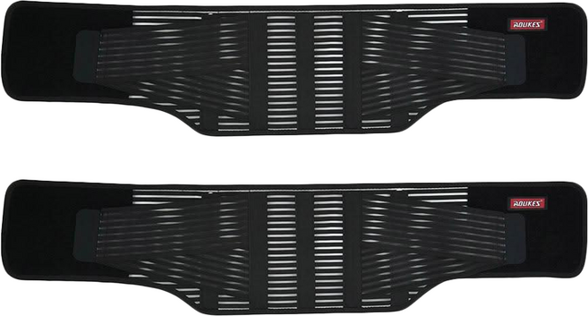 AOLIKES 奧力克斯 鋼板運動護腰帶 7996, 2個, 黑色