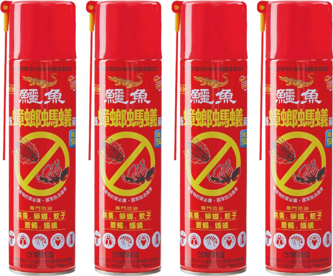 鱷魚 跳蚤蟑螂螞蟻藥 IF60, 600g, 4瓶