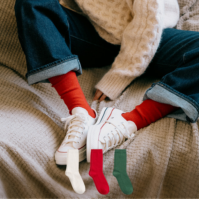 Sockpiens 女性用保暖美麗諾羊毛冬季襪3雙組