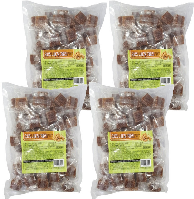 리치 생강젤리 70개입, 500g, 4개