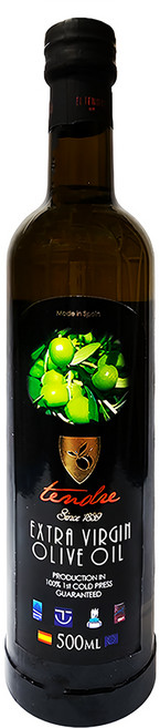 tendre 100%初榨冷壓精選頂級橄欖油, 500ml, 1瓶