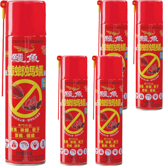 鱷魚 跳蚤蟑螂螞蟻藥 IF60, 600g, 5瓶