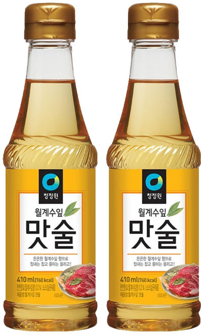 청정원 월계수잎 맛술, 410ml, 2개