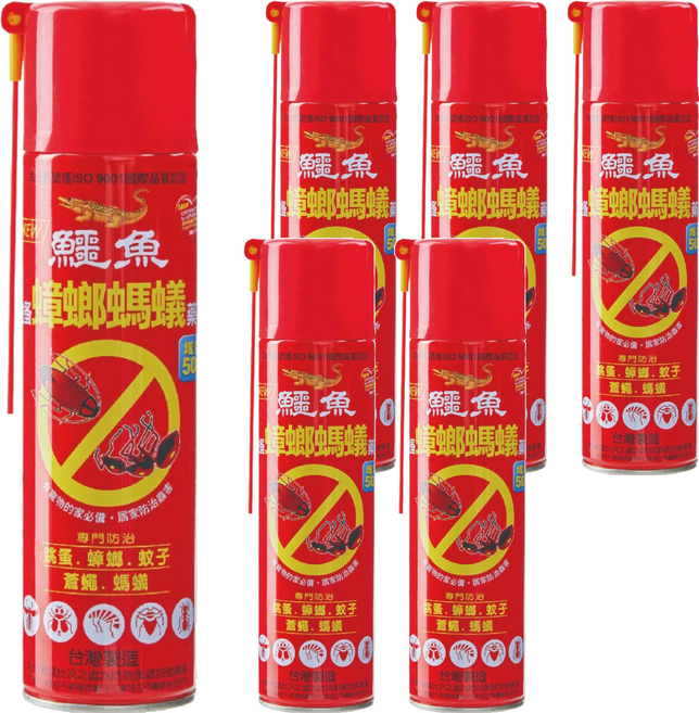 鱷魚 跳蚤蟑螂螞蟻藥 IF60, 600g, 6瓶