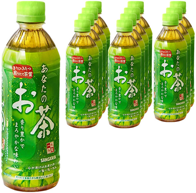 산가리아 당신의 녹차, 12개, 500ml