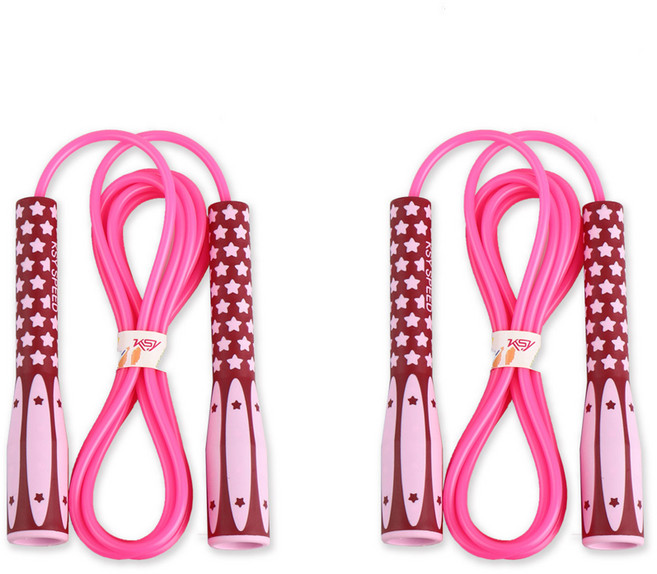 김수열줄넘기 점핑스타 줄넘기 KP-005 2p, 핑크, 2개