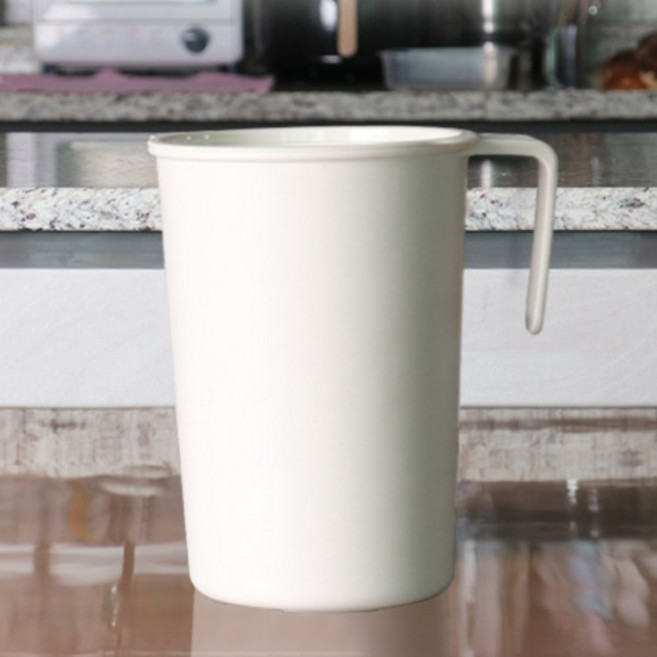VISVIVA 密封廚餘桶 2L, 象牙白, 1個
