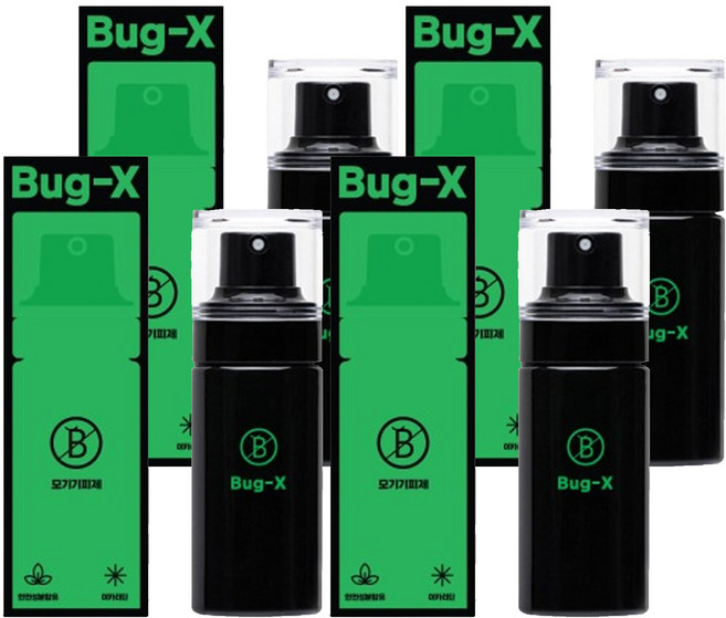 버그엑스 진드기 모기기피제, 50ml, 4세트