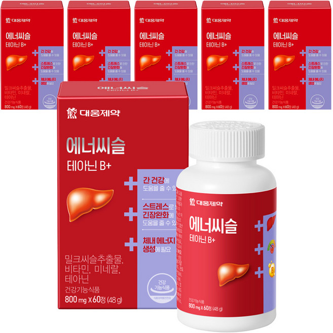 대웅제약 에너씨슬 테아닌 B+ 48g, 60정, 6개
