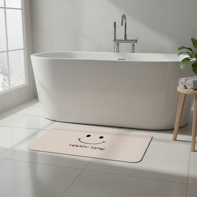 MF스토어 귀여운 빨아쓰는 깨지지 않는 두꺼운 데일리 타임 논슬립 규조토 발매트, E타입