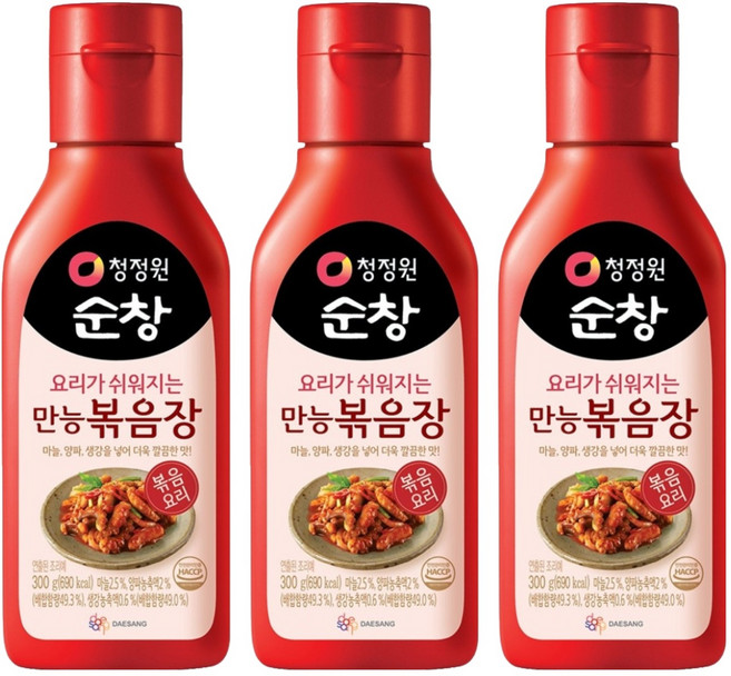 청정원순창 만능 볶음장, 300g, 3개