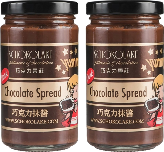 SCHOKOLAKE 巧克力雲莊 巧克力抹醬, 250g, 2罐