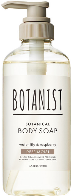 BOTANIST 深層滋潤植物沐浴乳 睡蓮&覆盆子香 正裝, 1個, 490ml