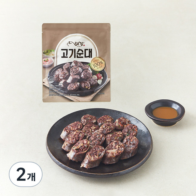 려강 고기순대 300g + 훈제용 겨자소스 12g, 312g, 2개