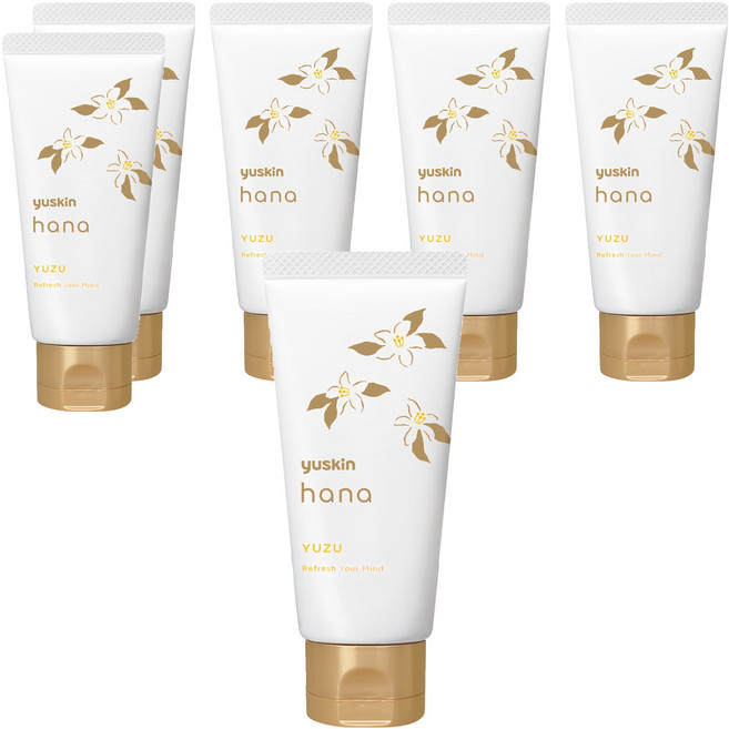 Yuskin 悠斯晶 花漾護手霜 高保濕, 柚子花, 50g, 6條