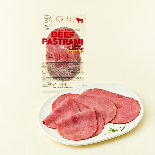 존쿡델리미트 비프 파스트라미, 100g, 1개