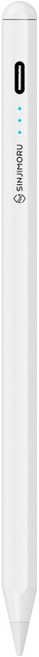 신지모루 3세대 블루투스형 신지펜슬 아이패드 호환 스타일러스 터치펜, 화이트, 1개