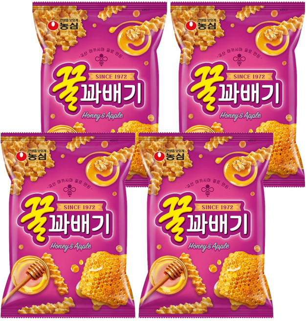꿀꽈배기, 90g, 4개