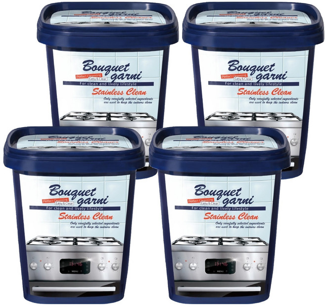 부케가르니 스테인리스 찌든때 지우개 클리너, 500g, 4개
