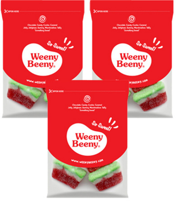 위니비니 수박향 슬라이스 모양 구미, 60g, 3개