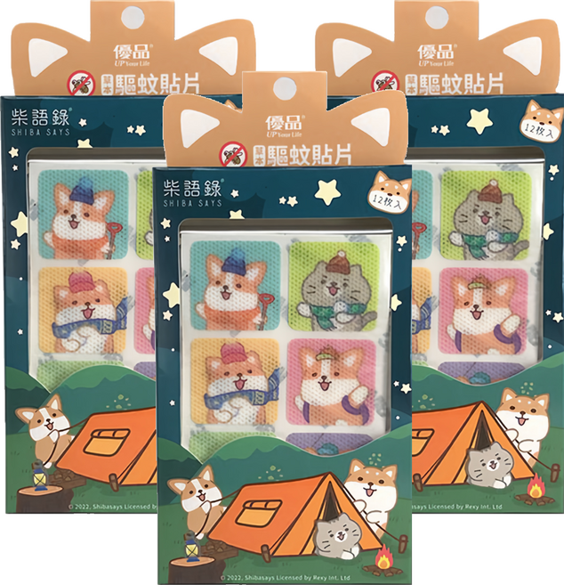 優品 草本驅蚊貼片, 12入, 3盒