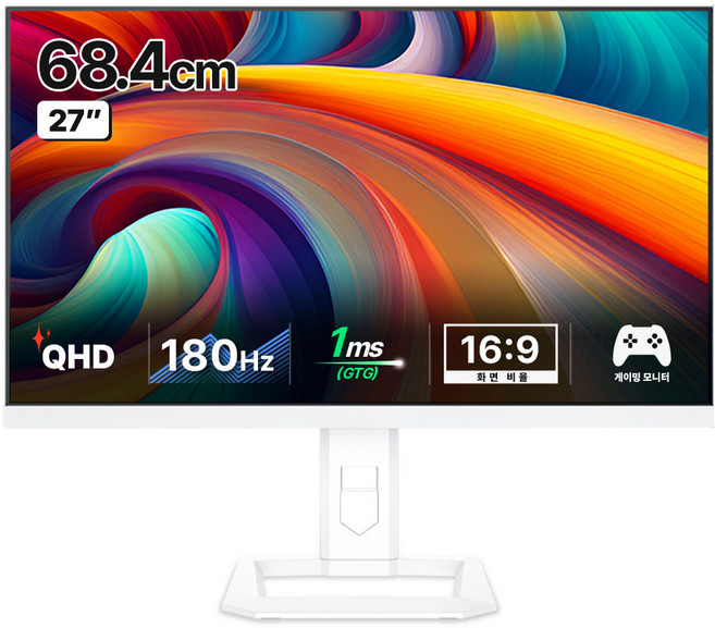 한성컴퓨터 QHD Fast IPS QD mini LED 리얼 180 게이밍 모니터, 68cm, TFG27Q18PM(일반)