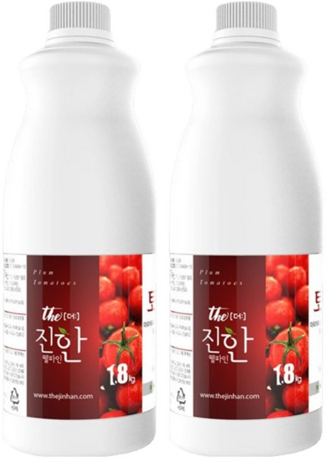 웰파인 더진한 토마토 농축액, 1.8kg, 2개