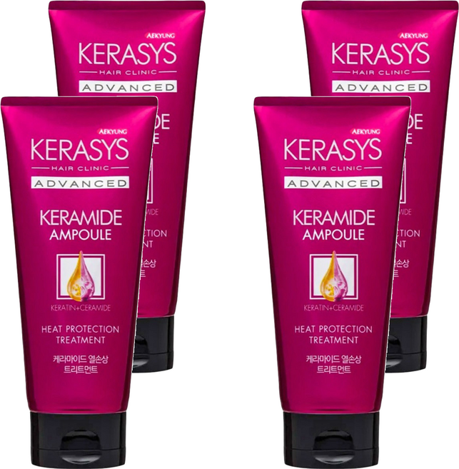 KERASYS 可瑞絲 專業安瓶熱損護髮素, 200ml, 4條
