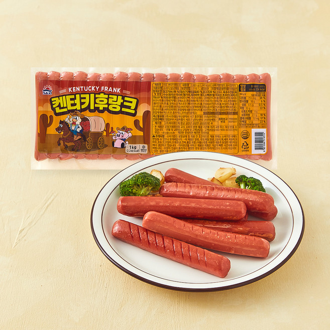 대림선 켄터키 후랑크, 1kg, 1개