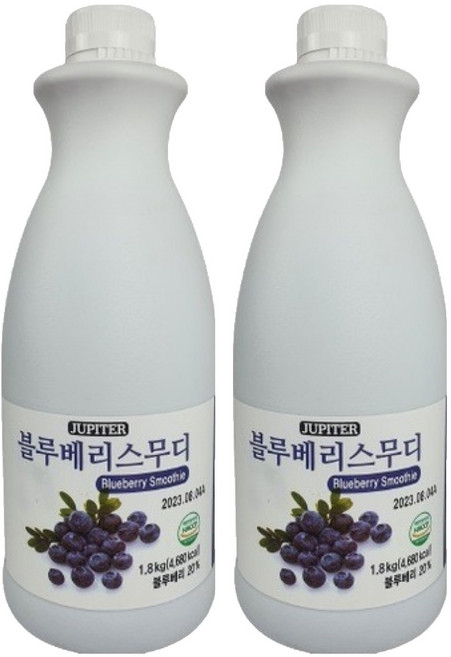 쥬피터 블루베리 스무디, 1.8kg, 2개