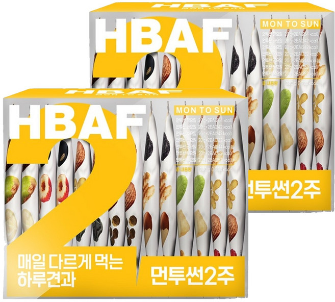 HBAF Mon To Sun 2週每日堅果, 2盒