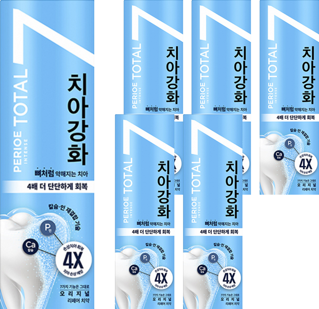 페리오 인텐스 오리지널 치아강화 치약, 120g, 6개