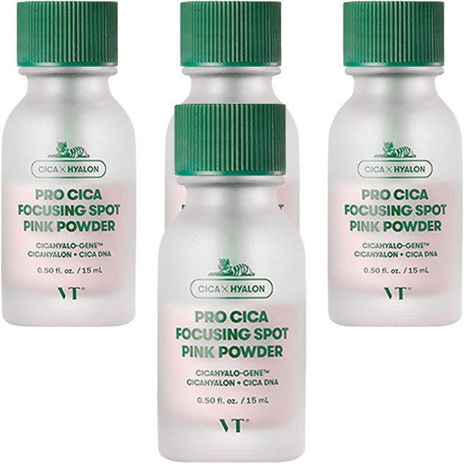 브이티코스메틱 프로 시카 포커싱 스팟 핑크 파우더, 15ml, 4개