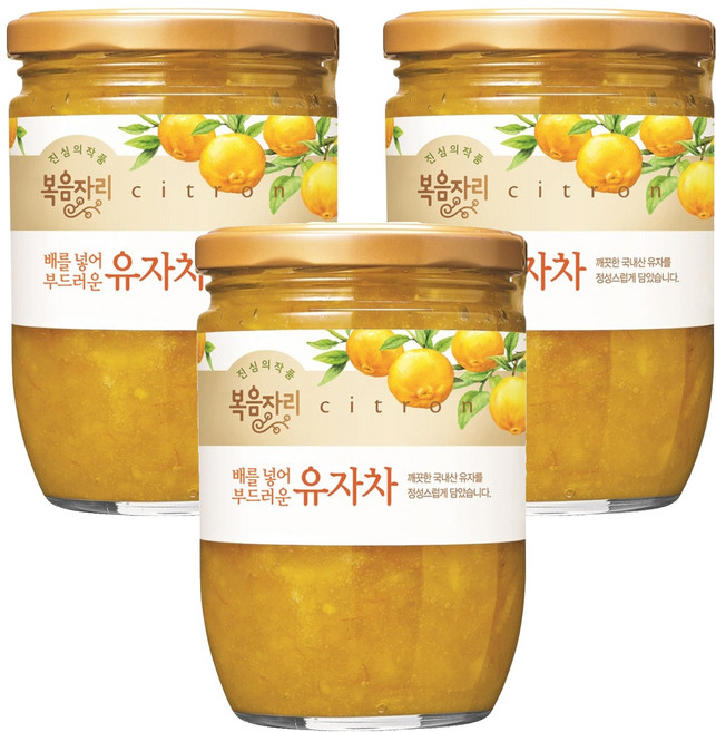 복음자리 배를 넣어 부드러운 유자차, 620g, 1개입, 3개