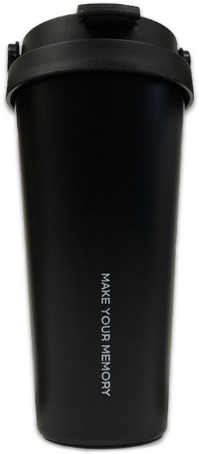 꼼꼬미 버킷텀 냉온 텀블러, 매트블랙, 700ml, 1개