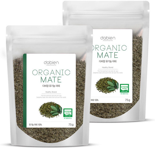 다비앙 유기농 마테차, 75g, 1개입, 2개