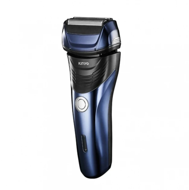 Kinyo 往復式水洗刮鬍刀 附USB充電線 + 保護蓋 + 清潔刷 165 x 65 x 50mm 170g, KS-702, 藍色