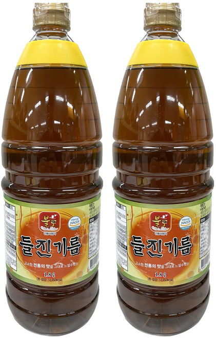 불로 들진기름, 1.8L, 2개
