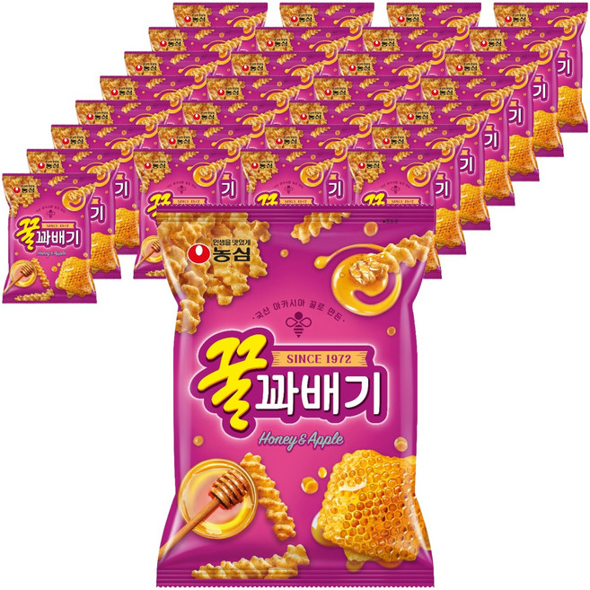 꿀꽈배기 농심, 90g, 30개