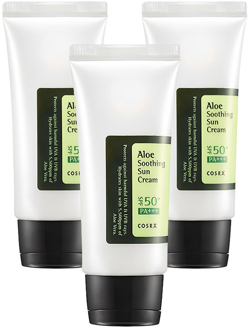 코스알엑스 알로에 수딩 선 크림 SPF50+ PA+++, 50ml, 3개