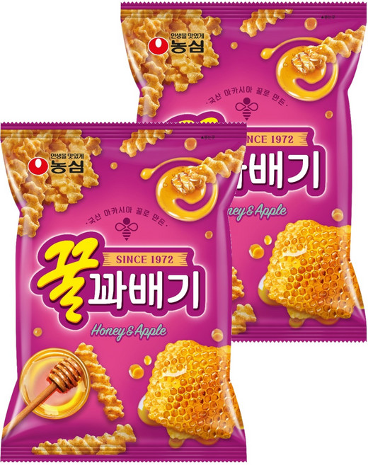 꿀꽈배기, 90g, 2개
